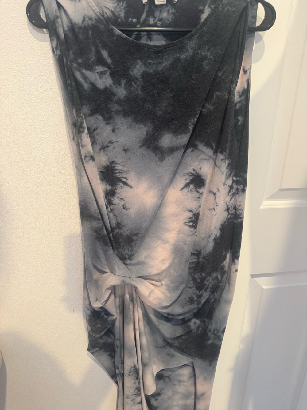 ALLSAINTS Tie Dye Draped Asymmetric Dress Size Small - Picture 3 of 6